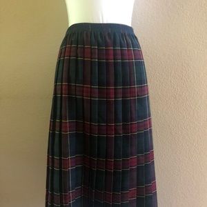 3 Plaid Pleated Skirts Made in England
